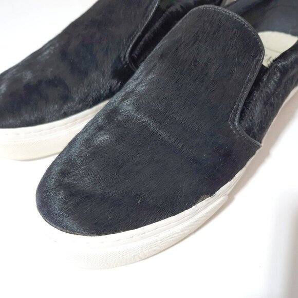 EUC Gap black laceless calf hair slip on sneaker, US 10 - Picture 5 of 11